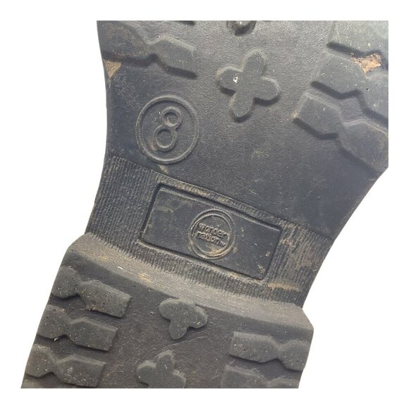 Wonder Nation Boots Toddler Girls Sz 8 Brown Lace Up W/ Side Zipper & Knit Cuff - Picture 6 of 12